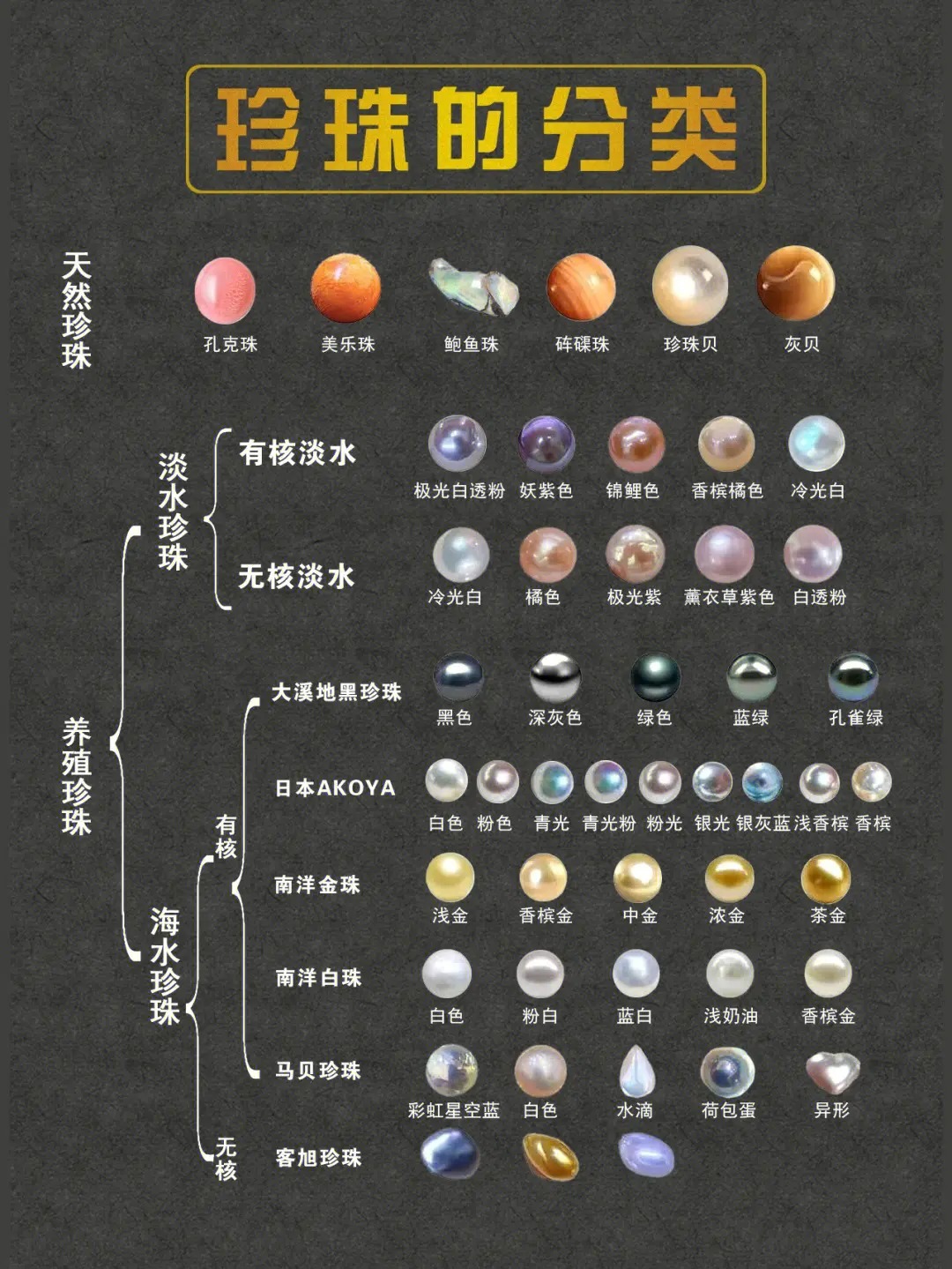 珍珠的种类有多少？